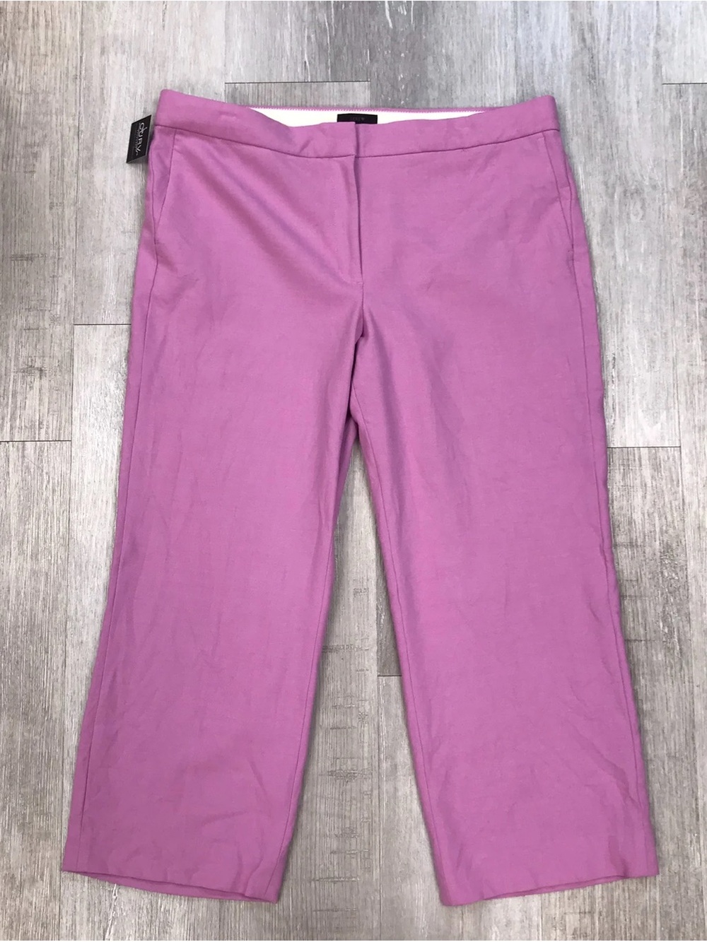 J. Crew Lilac Cropped Trouser Pants - Size 16 Tall